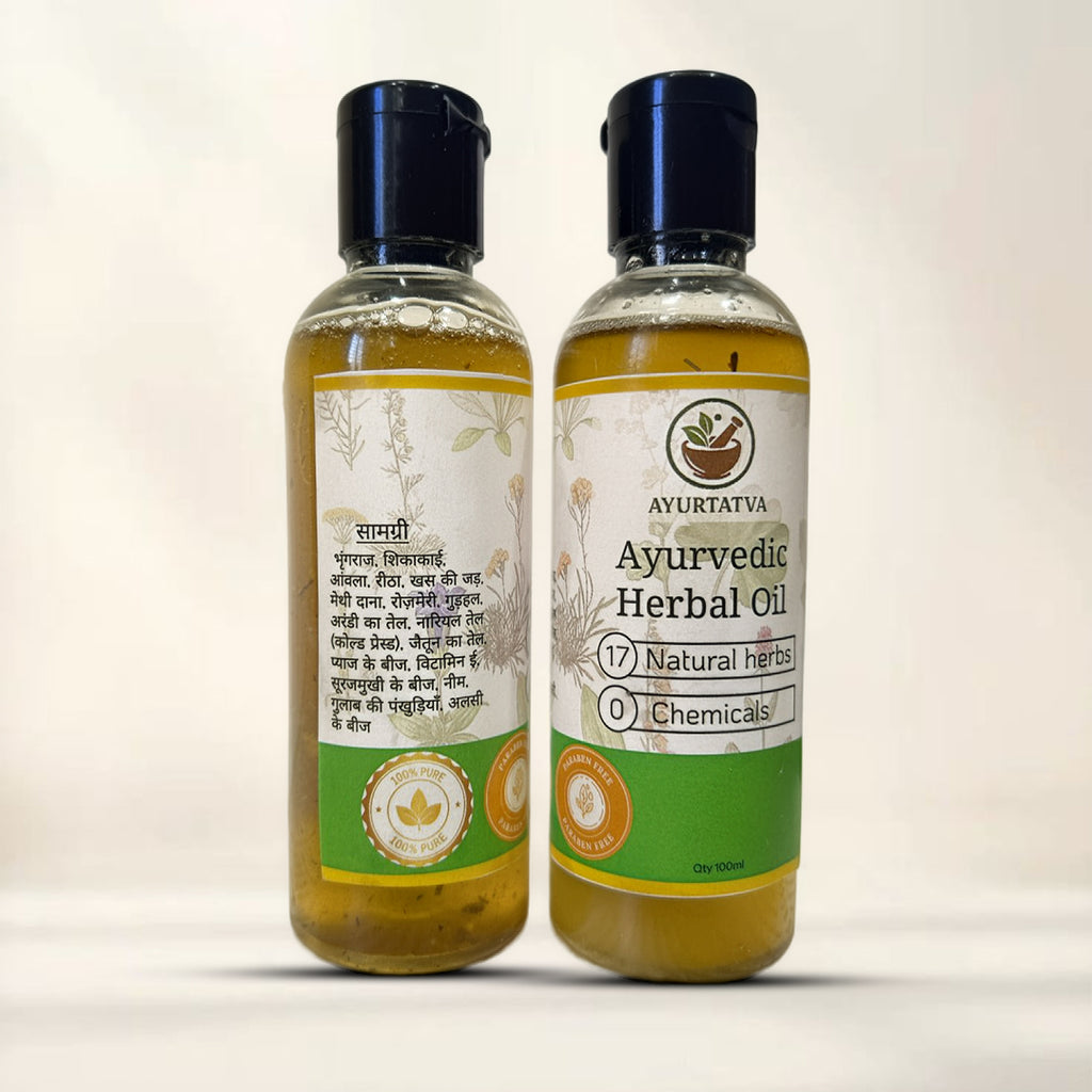 Ayurtatva Herbal Oil – 17 Natural Herbs, 0 Chemicals