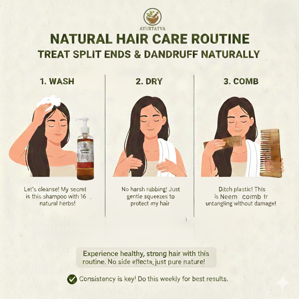 Ayurtatva Herbal Shampoo – 16 Herbal Extracts, 0 Chemicals